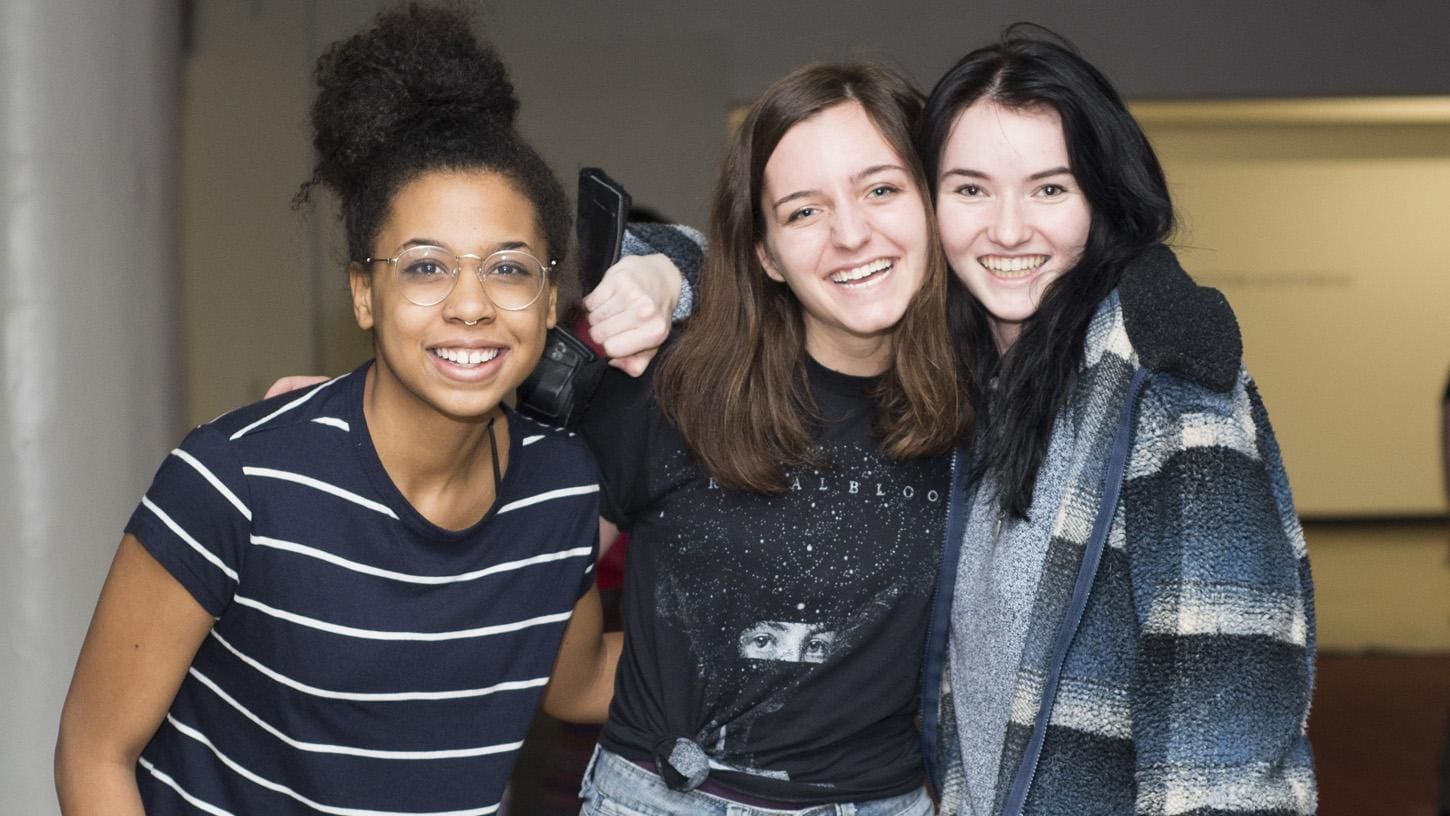 smiling students