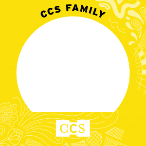 Facebook profile frame that says CCS family