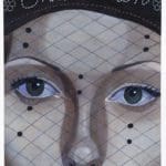 Illustration of a woman's face covered by a mesh veil and a hat with the word "Chinatown" embroidered into the front.