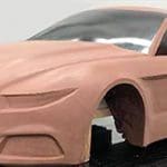 Mustang clay model
