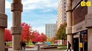 An outside photograph on campus