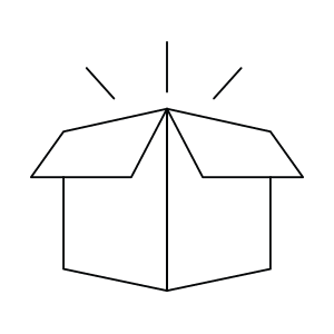 Box Icon An icon of an open box