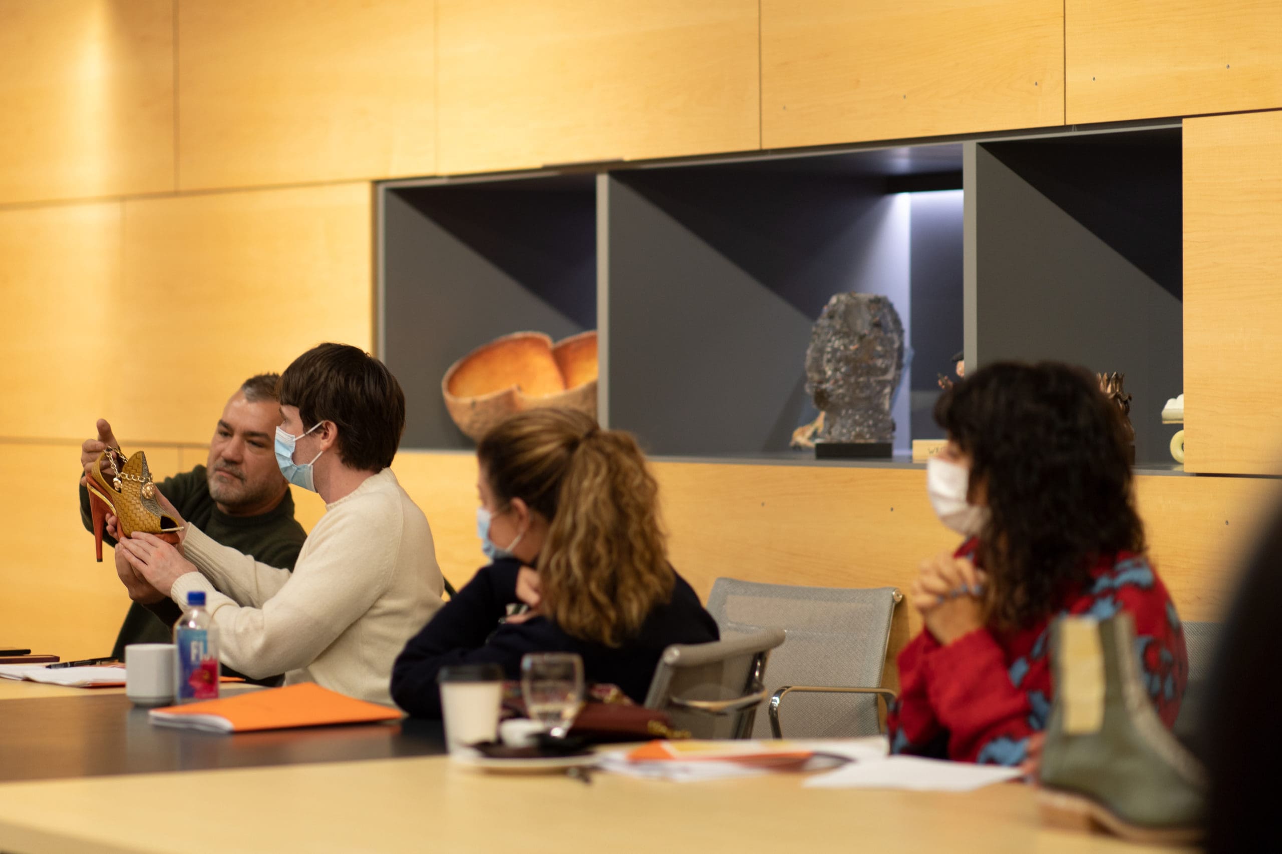 Stuart Weitzman Design team visits CCS during midterms