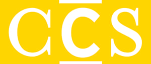 yellow block logo with the letters "CCS" in white text