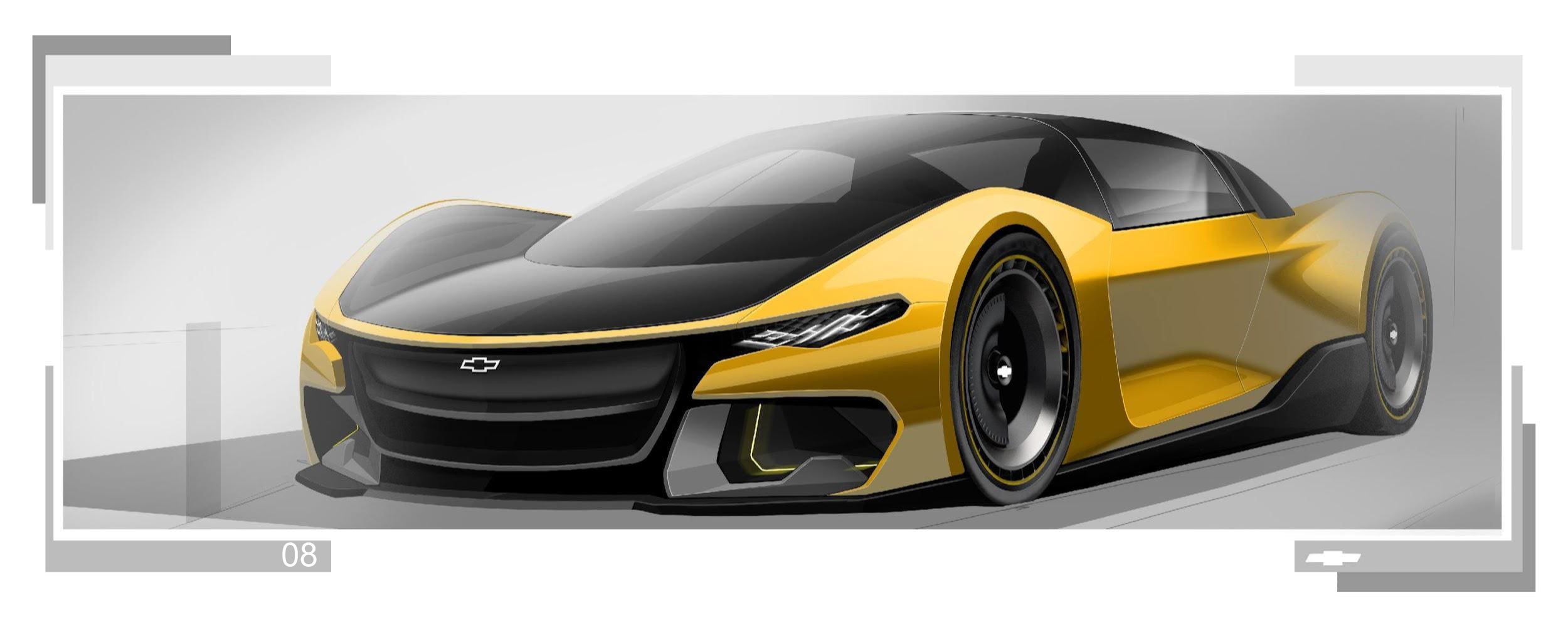 Chevrolet Vehicle Sketch done by designer