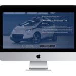 Website design screenshot from an automaker website