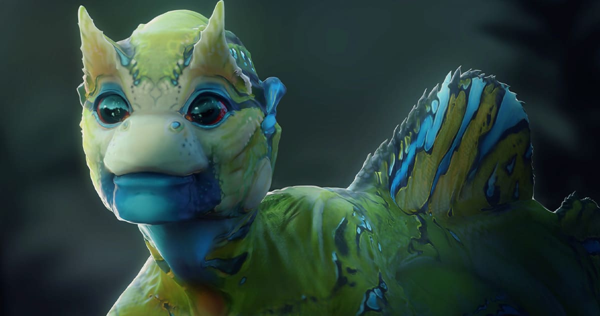 VISDEV-left (2) a computer generated animal like figure