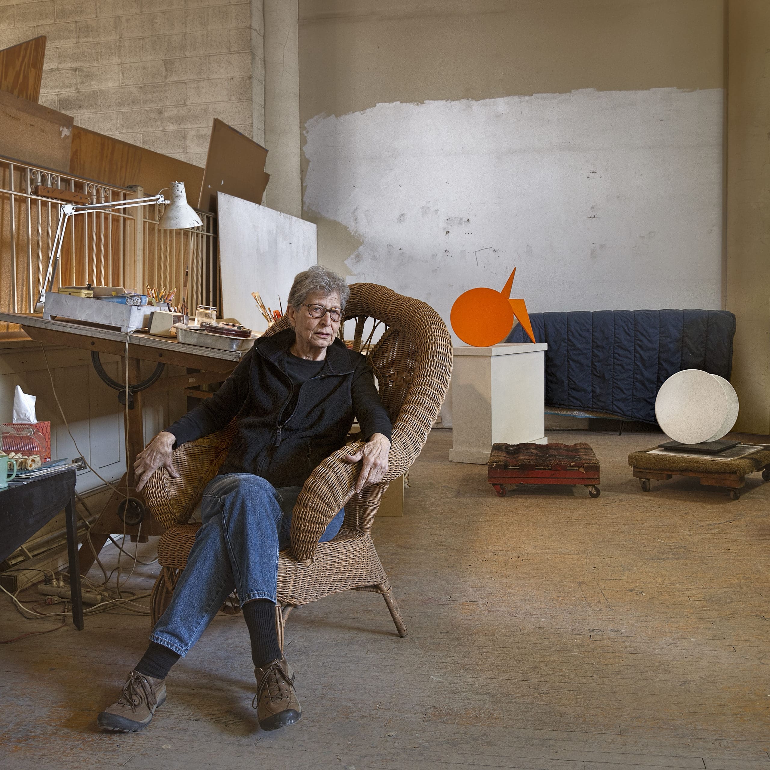 image of Lois Teicher in a studio inside