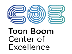 logo, COE Toon Boom center of excellence badge