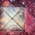 a variety of images of people printed onto a textile fabric