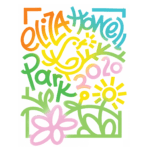 pastel, multicolored flyer designed by Communication design faculty Andrew Kopietz