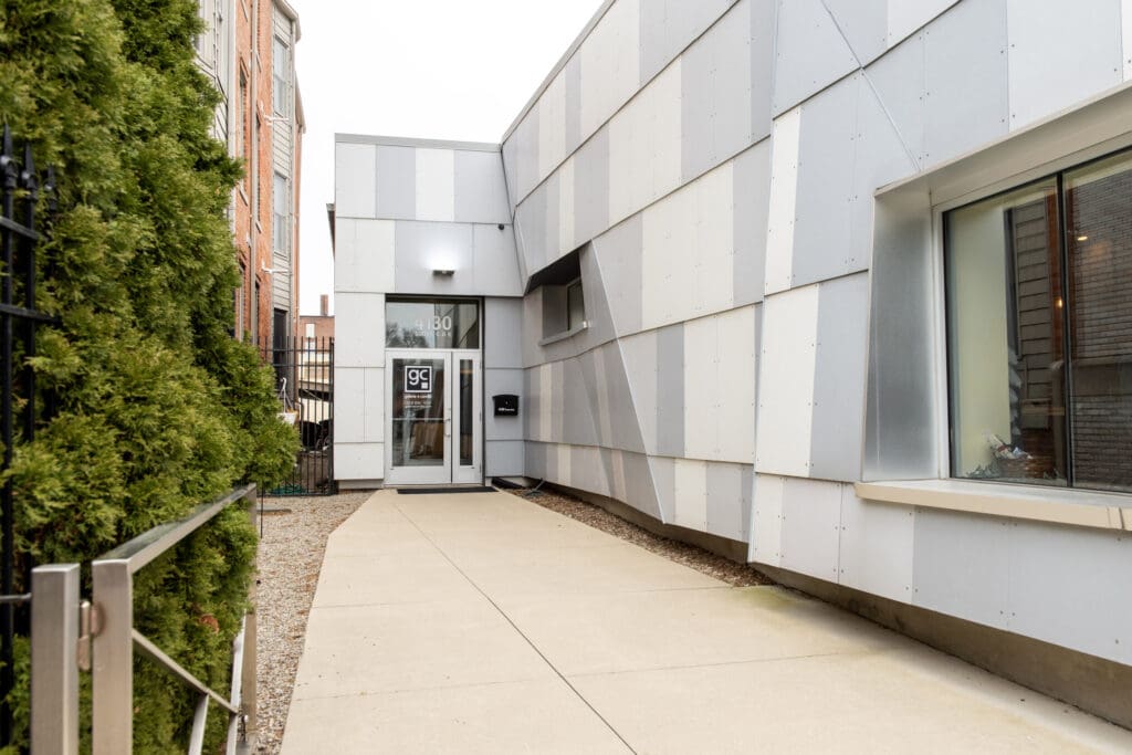 Camile Outdoor view of Galerie Camille in Detroit