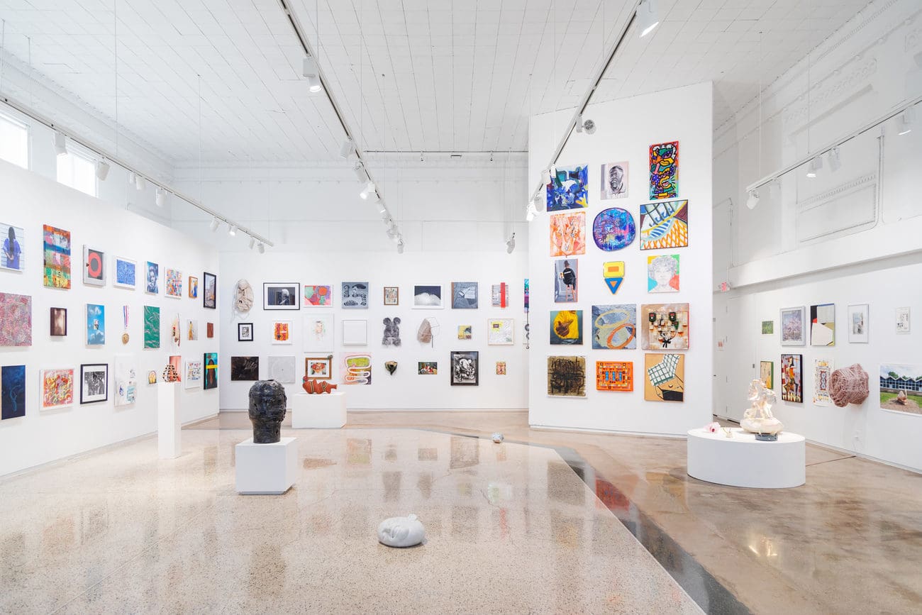 inside view of Reyes Finn Gallery in Detroit, MI