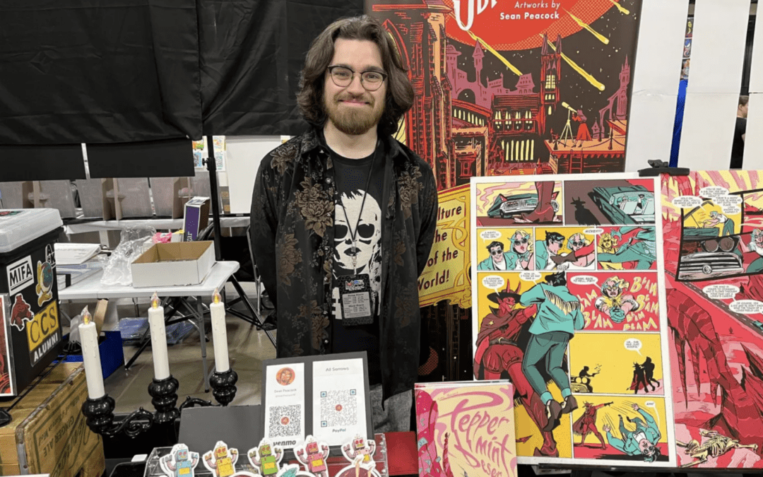 Alumnus Sean Peacock (IL ‘22) was included in Recent Motor City Comic Con