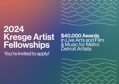 NEWS Story: Application Opens for $40,000 Kresge Artist Fellowships