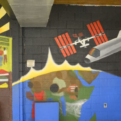 mural created by CAP students