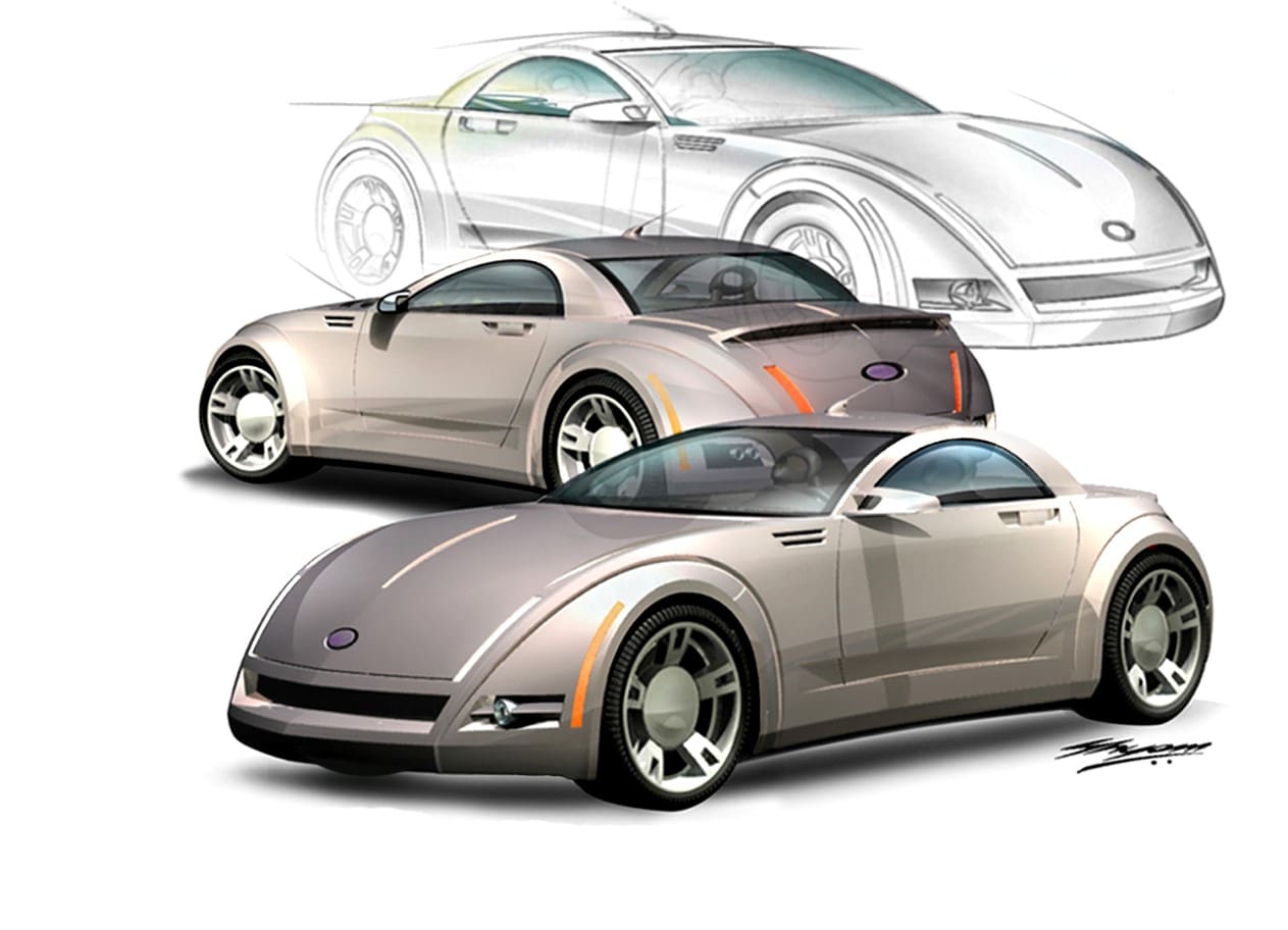 alias rendering of three silver cars