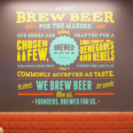 Wall mural at Founders.