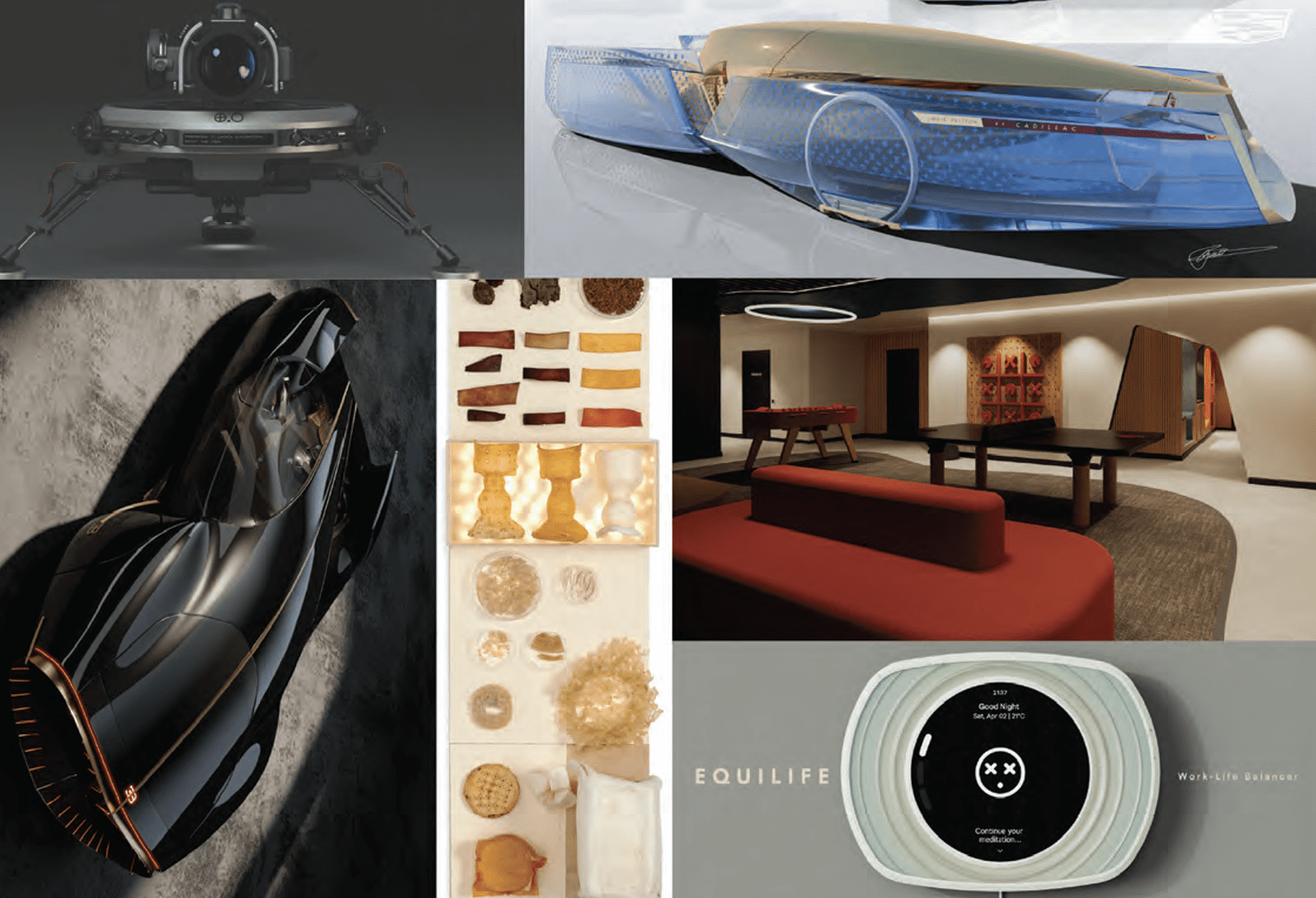 Various student works.