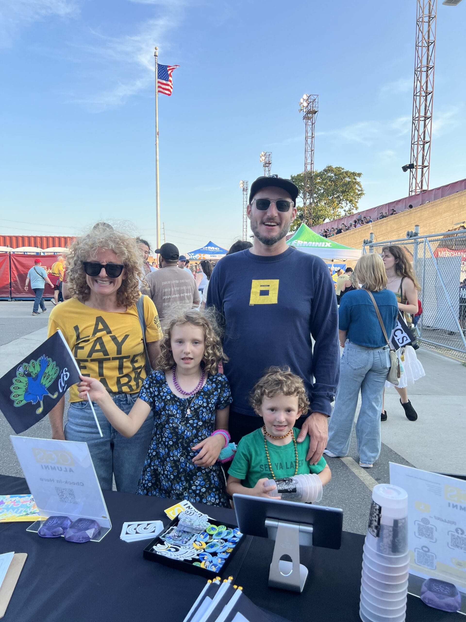 CCS alumni and family at the Detroit City Football Club