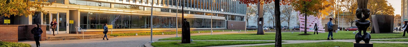 An image of CCS students walking on Ford campus.