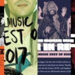 A collage of AllMusic "Year in Review" and "Best of" music banners.