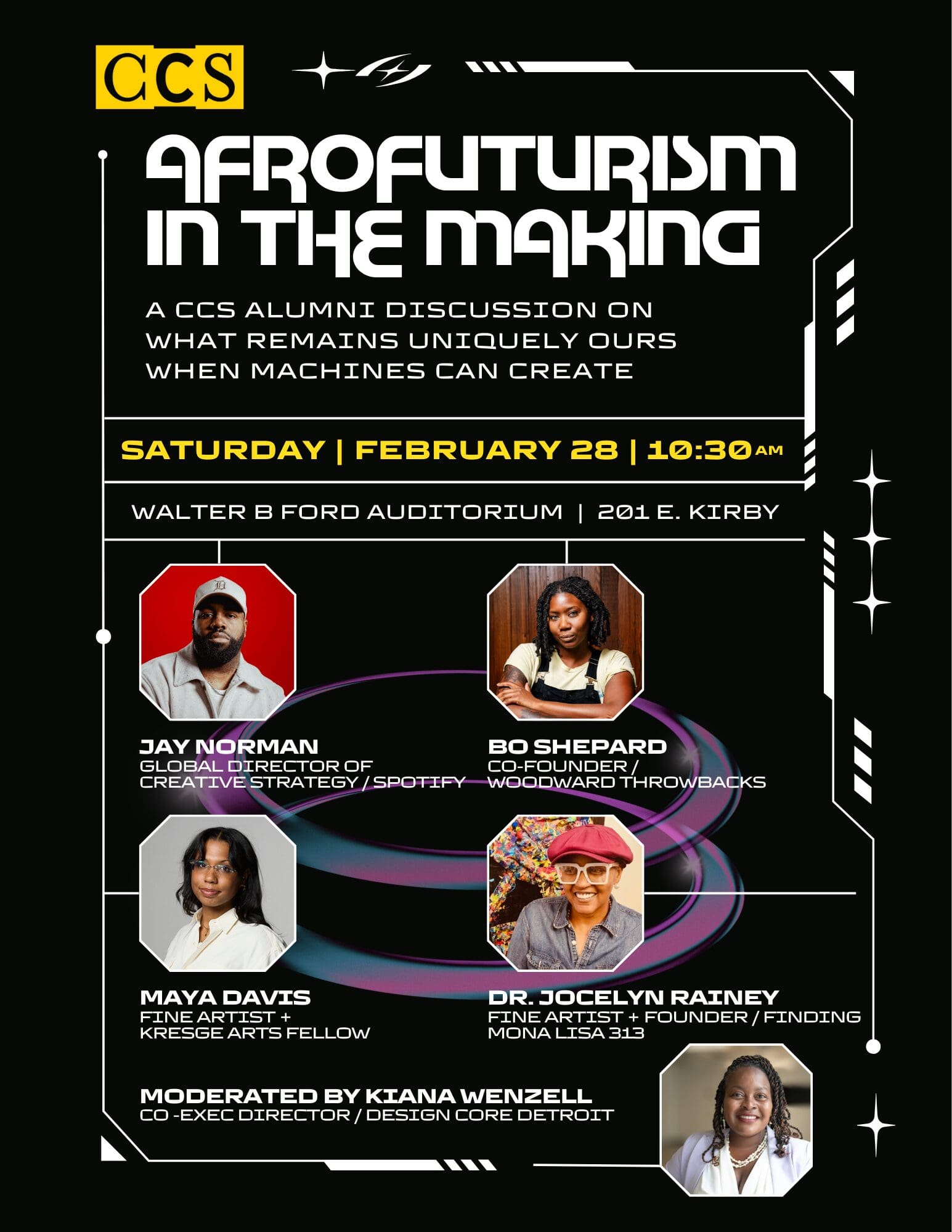 Promotional graphic for the Afrofuturism in the Making discussion.