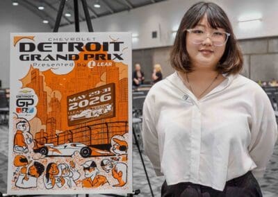 CCS Student Reden Lee Wins 2026 Detroit Grand Prix Poster Competition