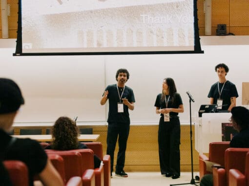 CCS students presenting their project "Flow State" at the annual BioDesign Challenge Summit in 2026