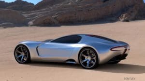 sports car in the dessert