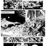 comic book page depicting a battle