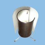 cylindrical metal lamp