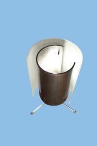 cylindrical metal lamp