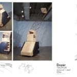 plywood and steel dozer